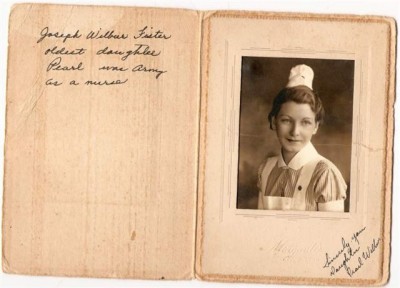 Pearl Wilbur was a WWII nurse, in the army